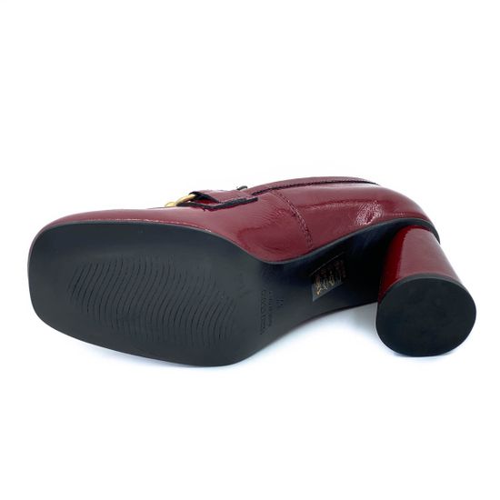 Туфли Mimmu бордовые наплак - фото 4, F807K0 MIM BORDO