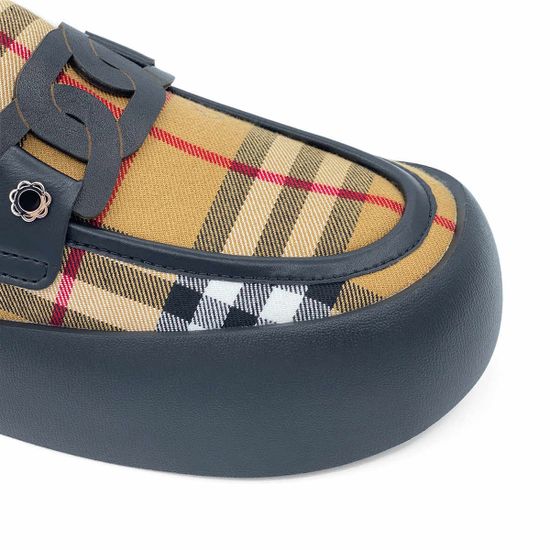 Сабо Tuffoni текстильные/кожаные цвета шотландка - фото 6, 