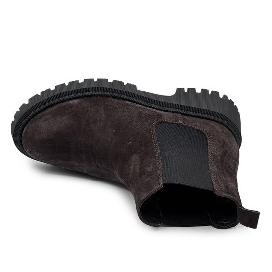 Ботинки Челси CV COVER замшевые на шерсти коричневые - фото 5, 533203-75 COV MORO