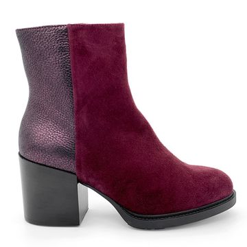 Ботинки Cover бордо замшевые МЕХ - фото 1, 751911-2 COV