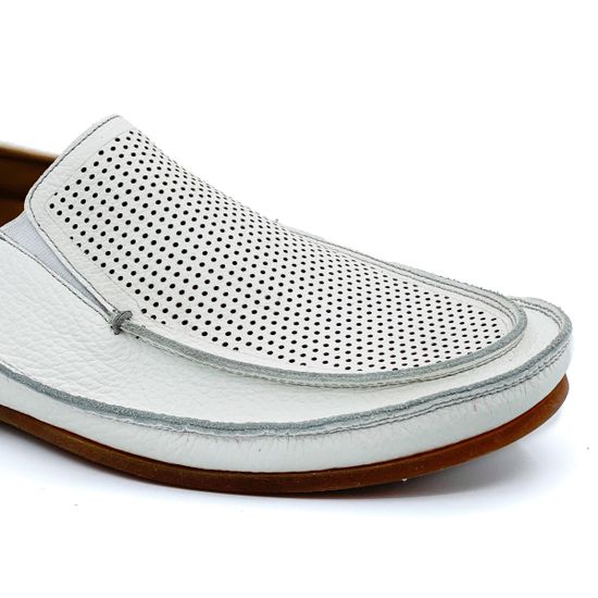 Слипоны Giampieronicola белые - фото 6, 38110B GPN