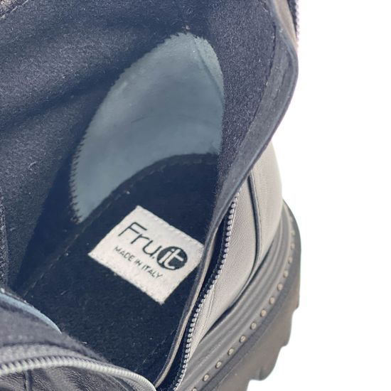 Ботинки Fru.it черные кожаные Байка - фото 7, 7702L FR