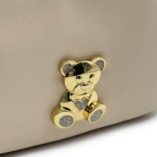 Рюкзак Braccialini бежевый кожаный - фото 4, B18524 BRA BEIGE