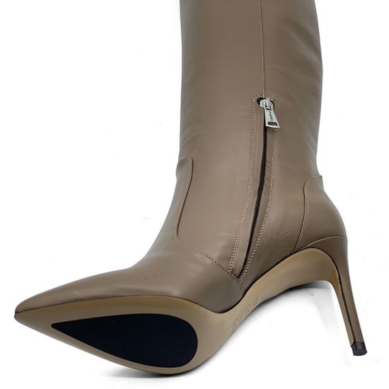 Сапоги TIFFI бежевые кожаные демисезонные - фото 6, N658/80DR TI ACERO