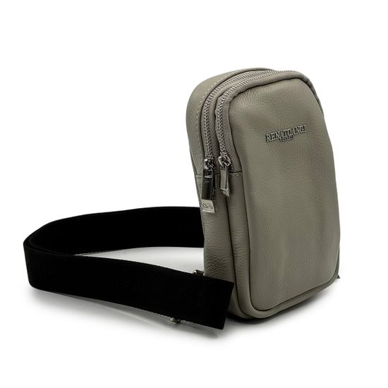 Сумочка кросс-боди Renato Angi серая кожаная - фото 2, 3454101 RA GRIGIO