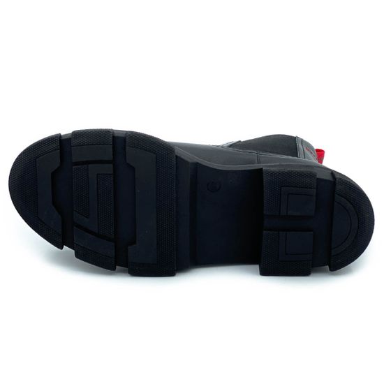 Ботинки Cover черные кожаные Байка - фото 4, 