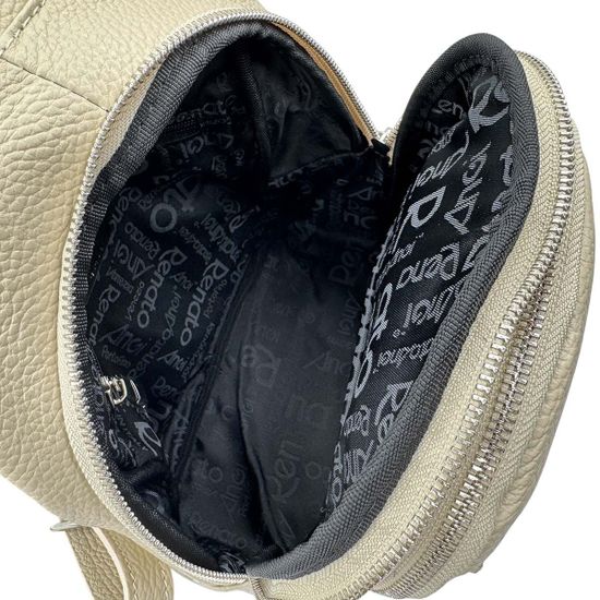 Сумка-рюкзак Renato Angi бежевая кожаная - фото 6, 3360401 RA BEIGE