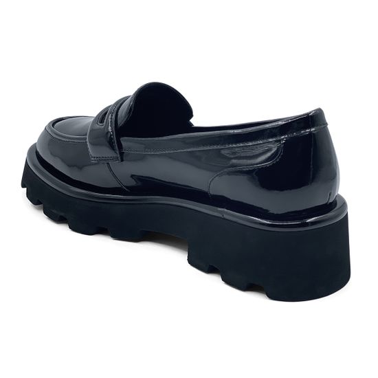 Лоферы Tuffoni черные лакированные демисезонные - фото 3, 