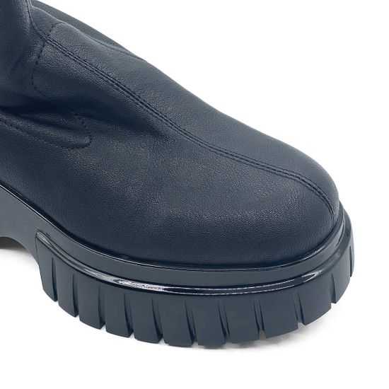 Сапоги Fru.It полиуретановая кожа черные на байке - фото 4, 8450L FR