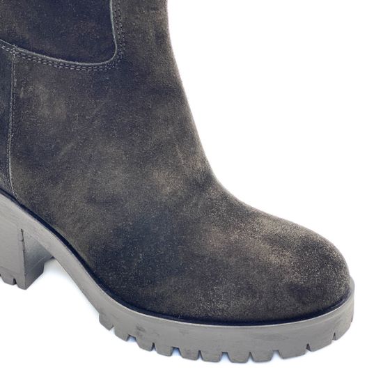 Сапоги Mimmu черные замшевые Байка - фото 7, F509K2 MIM NERO