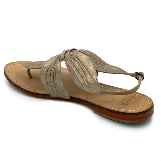 Босоножки Fru.it бежевые кожаные - фото 3, 