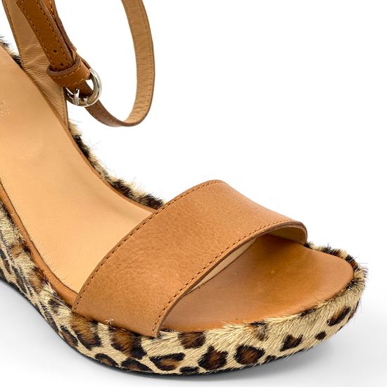 Босоножки Zamagni коричневые кожаные/пони леопард - фото 6, 5260 ZAM LEO