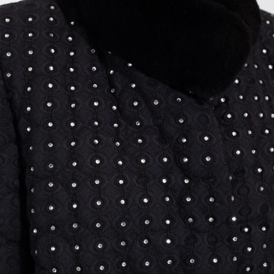 Куртка VOLPI черная со стразами - фото 4, 