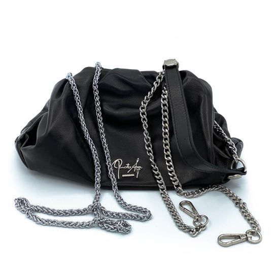 Клатч Renato Angi черный кожаный - фото 4, 