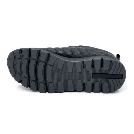 Кроссовки Lab Milano черные кожаные стеганные на меху - фото 4, 