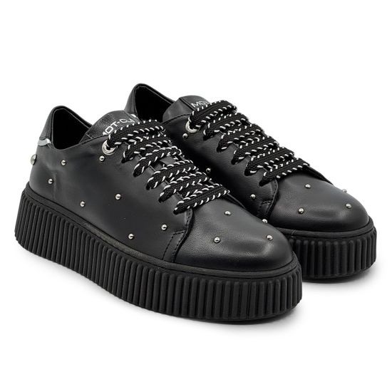 Кеды женские Mot-Cle черные кожаные - фото 7, MOT2931 MOT