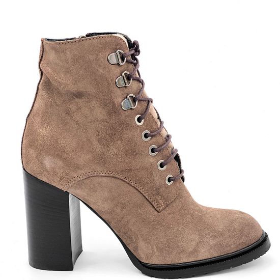 Ботильоны Giorgio Piergentili бежевые замшевые МЕХ - фото 1, 657 GP