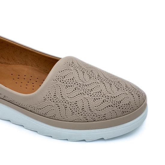 Слипоны Lab Milano бежевые кожаные - фото 6, 312 LAB