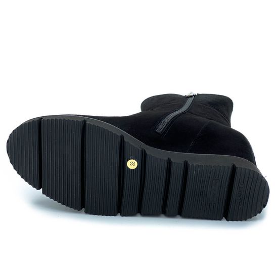 Ботинки Ilasio Renzoni черные замшевые МЕХ - фото 4, 