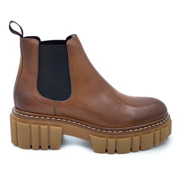 Ботинки Mimmu коричневые кожаные демисезонные - фото 1, E502E1 MIM RIND