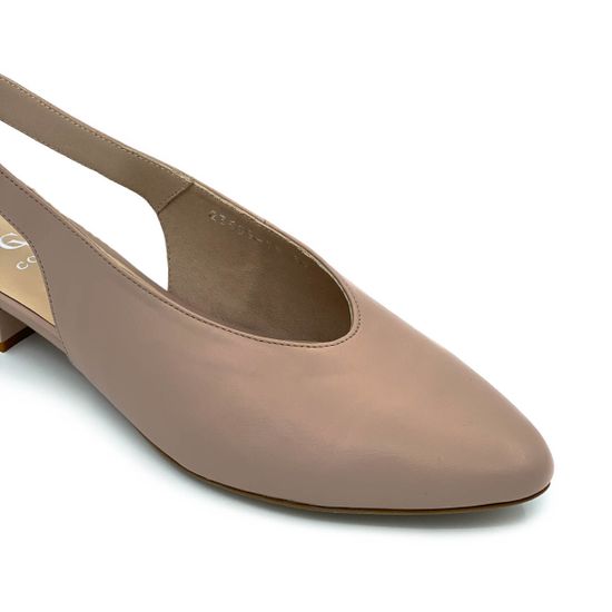 Туфли Cover бежевые кожаные - фото 6, 23509-18 COV