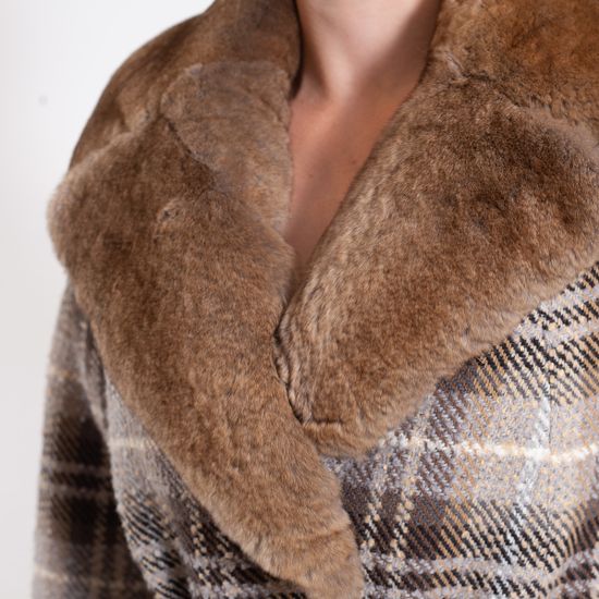 Пальто VOLPI в клетку - фото 5, 