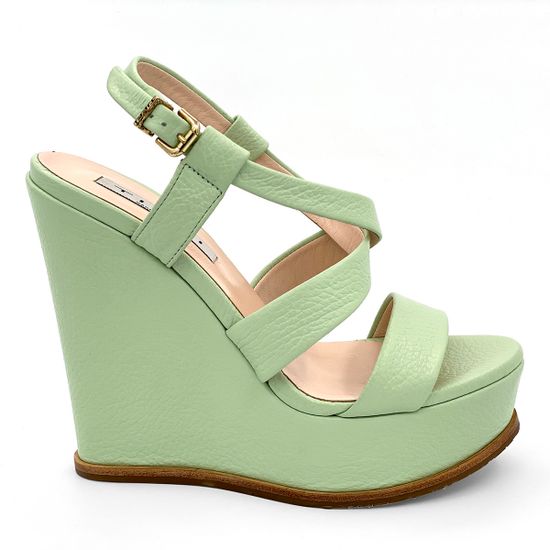 Босоножки Tiffi салатовые кожаные - фото 1, 451/Z90G TI