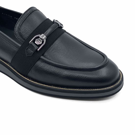 Лоферы Mario Bruni кожаные черные - фото 6, 64833 MB