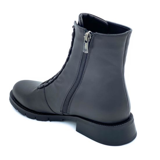 Ботинки Tuffoni черные кожаные Байка - фото 3, 