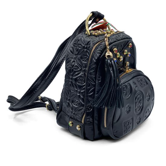 Рюкзак женский Marino Orlandi кожаный черный - фото 2, 4827 MO NERO