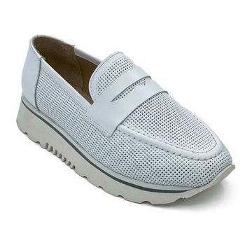 Лоферы Tuffoni белые кожаные - фото 2, 5223024LL TUF