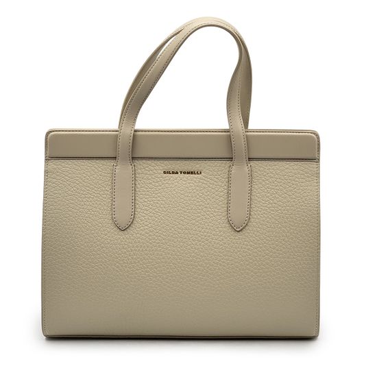 Саквояж Gilda Tonelli бежевый кожаный - фото 1, 1081 TON BEIGE