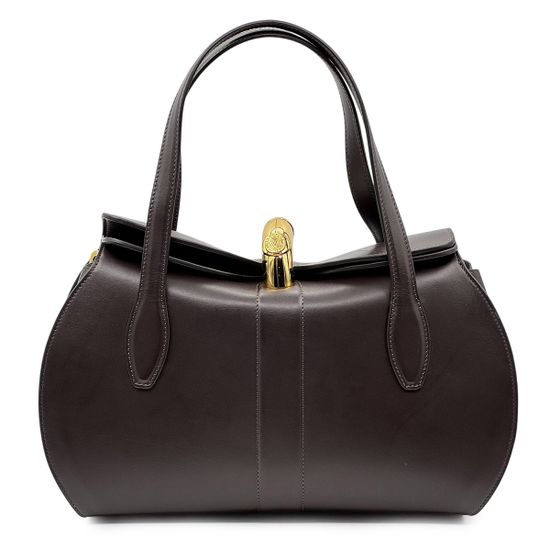 Сумка-саквояж Valentino Orlandi коричневая кожаная - фото 1, 7671 VO MORO