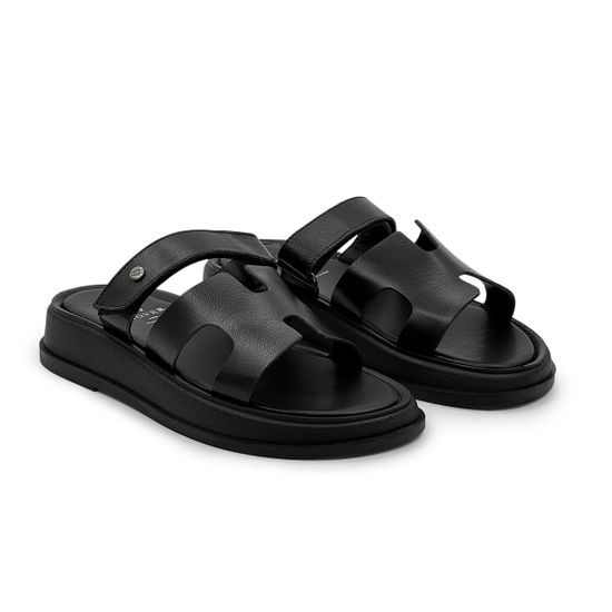 Сабо женские CVCOVER черные кожаные - фото 7, 1623-3 COV NERO