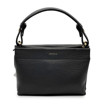 Сумочка Loristella черная кожаная - фото 1, 3168 LS NERO