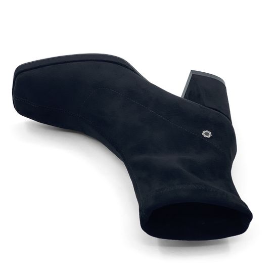 Ботильоны стрейч Tuffoni черные замшевые на байке - фото 5, 3523049 TUF