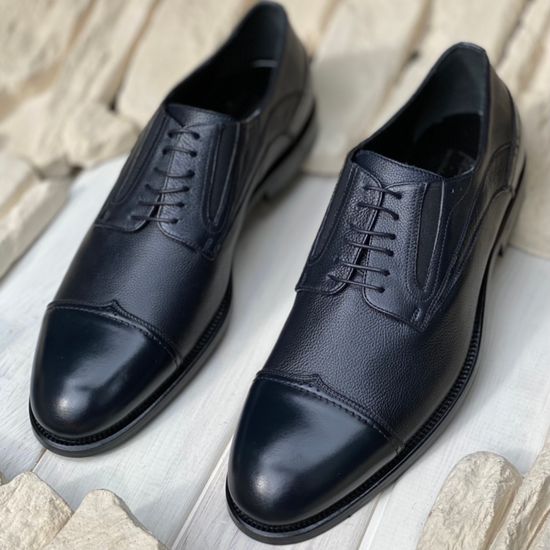 Ботинки Bruno Antolini синие кожаные демисезонные - фото 8, 