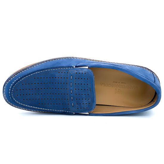 Слипоны Giampieronicola синие - фото 5, 