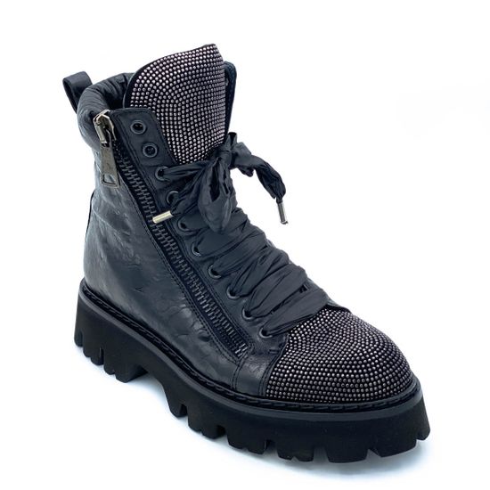 Ботинки Fru.it черные кожаные Байка - фото 2, 7190L FR