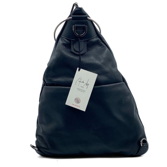 Сумка-рюкзак Renato Angi черная кожаная - фото 3, 