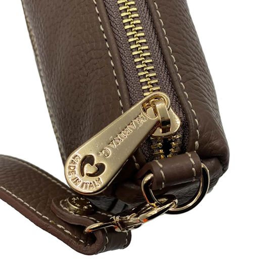 Сумка кросс-боди Marina Creazioni кожаная коричневая - фото 5, 