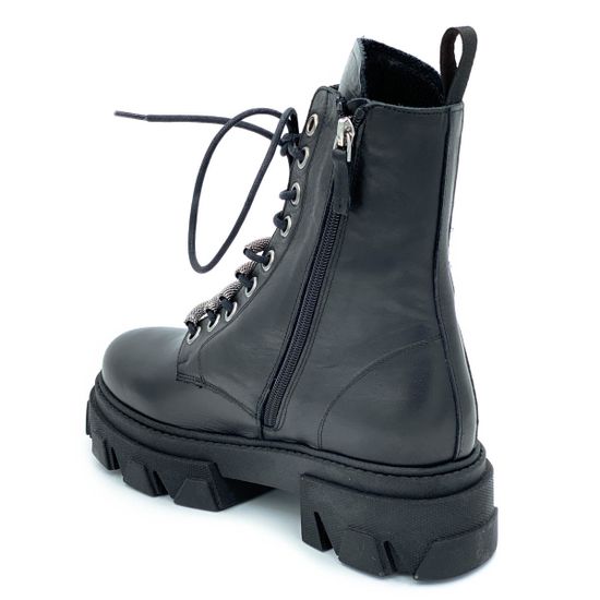 Ботинки Mimmu черные кожаные демисезонные - фото 3, ER5154 MIM NAPPA2