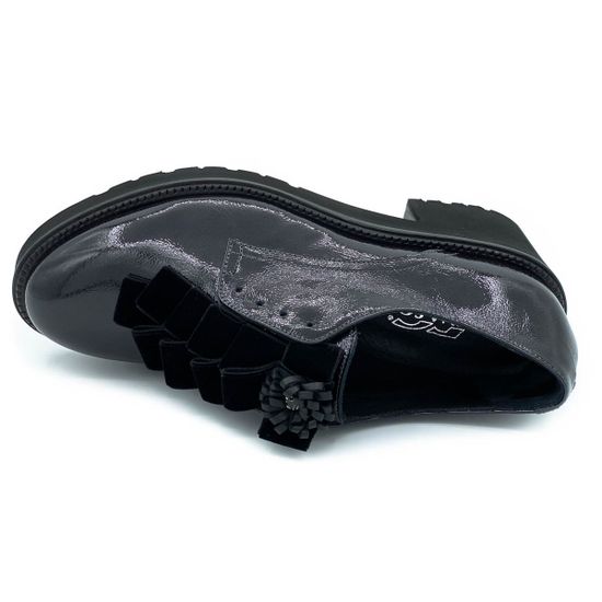 Полуботинки Donna Soft серые наплак демисезонные - фото 5, 