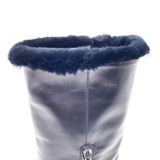 Полусапоги Kelton черные кожаные МЕХ - фото 5, G4332M (2013) KEL