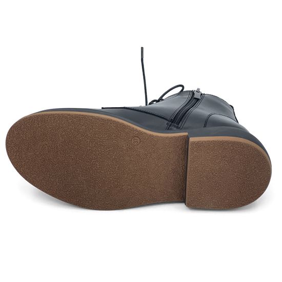 Ботинки CV Cover черные кожаные на байке - фото 4, 27123-1 COV