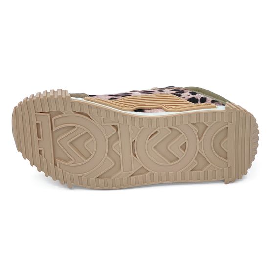 Кроссовки Tuffoni кожа/замша бежевые/леопард - фото 4, 