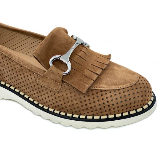 Лоферы Donna Soft коричневые замшевые - фото 6, DS1467 DS