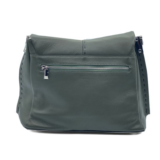 Сумка Renato Angi зеленая кожаная - фото 3, 