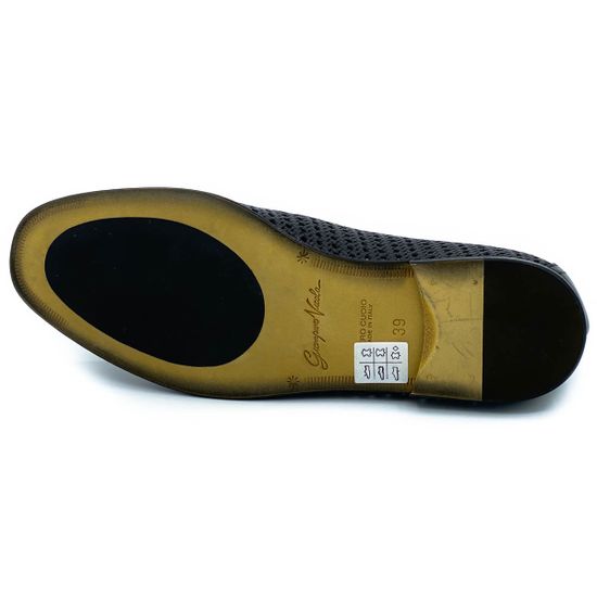 Слипоны Giampieronicola черные кожаные - фото 4, 42908A GPN