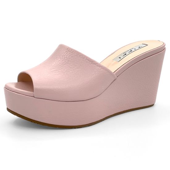 Сабо Tiffi розовые кожаные - фото 2, 